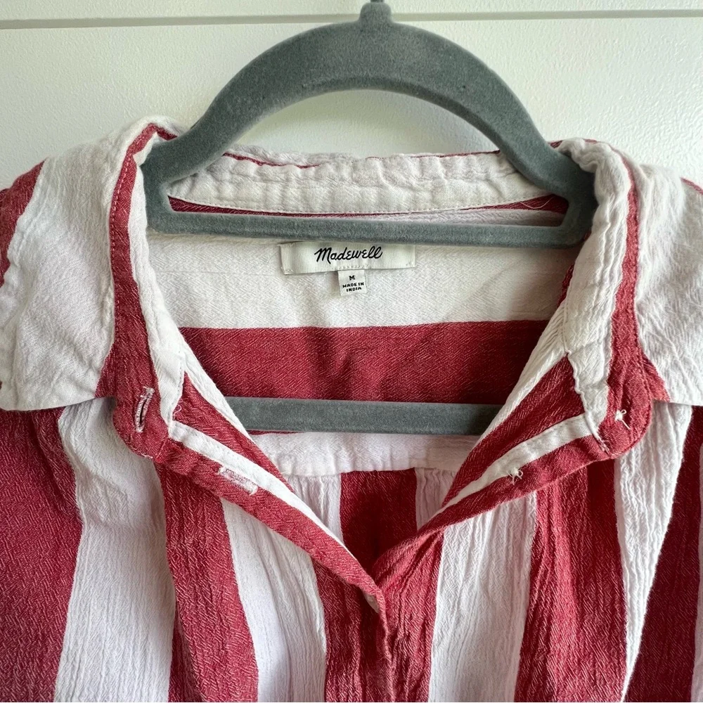 Madewell Central Tunic Shirt in Cara Stripe-med - Picture 9 of 9